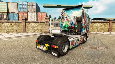 DC Comics skin für DAF-LKW für Euro Truck Simulator 2