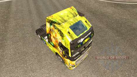 Blumen-Mädchen-skin für Volvo-LKW für Euro Truck Simulator 2