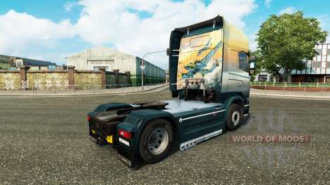 La peau des Anges sur Ciel tracteur Scania pour Euro Truck Simulator 2