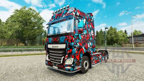 La peau Fraîche de la Pop sur le camion DAF pour Euro Truck Simulator 2