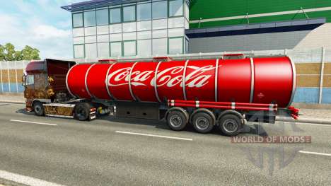 La peau de Coca-Cola sur la remorque pour Euro Truck Simulator 2