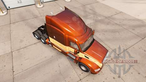 Vintage-Holz-skin für den truck Peterbilt 579 für American Truck Simulator