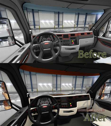 Die Platinium Innenraum für Peterbilt 579 für American Truck Simulator