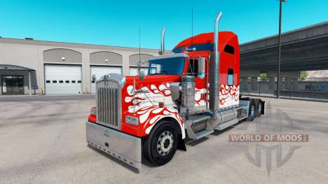 L'enfer de la peau pour le Kenworth W900 tracteu pour American Truck Simulator