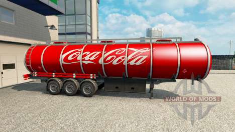 La peau de Coca-Cola sur la remorque pour Euro Truck Simulator 2