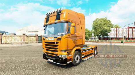 La Camaro de la peau pour Scania camion pour Euro Truck Simulator 2