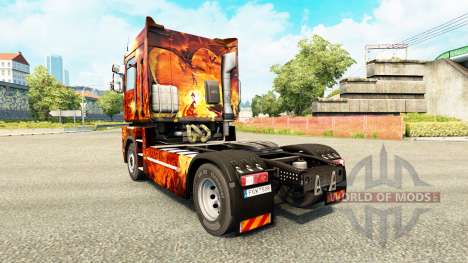 La peau Fantasy Guerre pour tracteur Renault pour Euro Truck Simulator 2