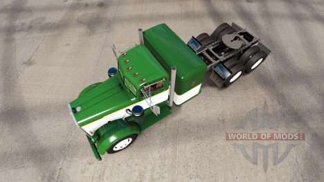 Haut Grün & Weiß LKW Traktor Kenworth 521 für American Truck Simulator