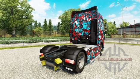 La peau Fraîche de la Pop sur le camion DAF pour Euro Truck Simulator 2