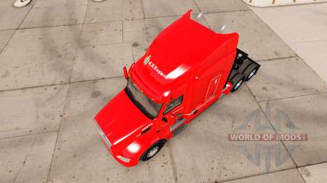 La peau C. R. de l'Angleterre pour un camion Pet pour American Truck Simulator
