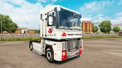 Massey Ferguson de la peau pour Renault Magnum tracteur pour Euro Truck Simulator 2
