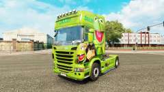 Haut Kermit der Frosch auf Zugmaschine Scania für Euro Truck Simulator 2