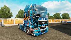 Haut Marvel-Helden auf dem truck MAN für Euro Truck Simulator 2