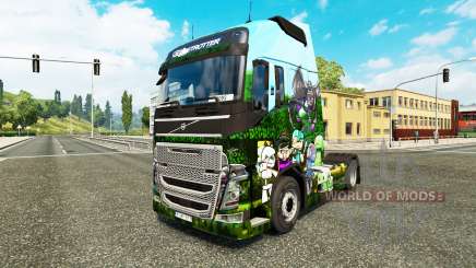 Minecraft skin pour Volvo camion pour Euro Truck Simulator 2