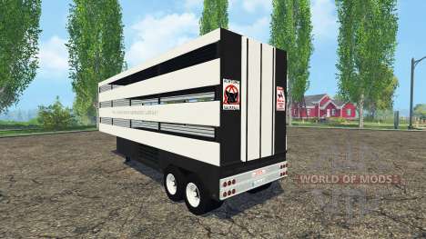 Semi-remorque-bovins transporteur pour Farming Simulator 2015