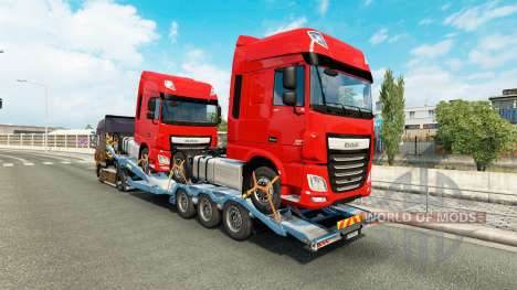 Semi-remorque-camion porte-voiture avec des cami pour Euro Truck Simulator 2