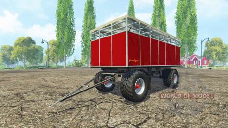 Remorque pour le transport de bétail pour Farming Simulator 2015