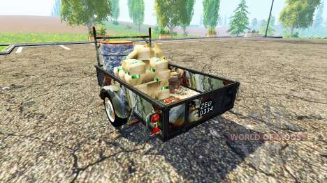 Single axle trailer service für Farming Simulator 2015