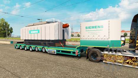 Low sweep, mit der Last Transformator Siemens für Euro Truck Simulator 2
