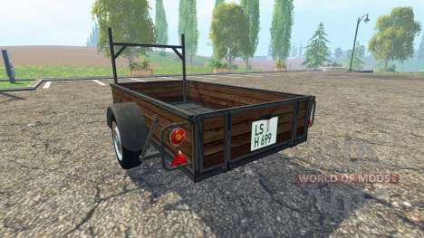 Single axle trailer v1.1 für Farming Simulator 2015