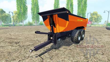 Tipper trailer orange pour Farming Simulator 2015