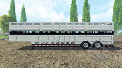 Semi-remorque pour le transport du bétail pour Farming Simulator 2015