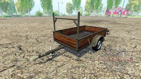 Single axle trailer v1.2 für Farming Simulator 2015