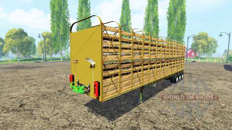 Semi-remorque-bovins transporteur états-unis v1. pour Farming Simulator 2015