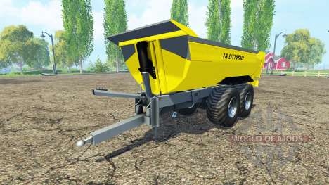 Tipper trailer yellow pour Farming Simulator 2015