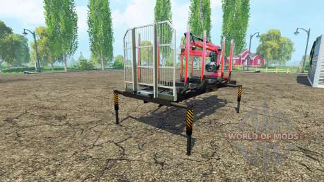 Ein Holz-Plattform mit manipulator v1.6 für Farming Simulator 2015