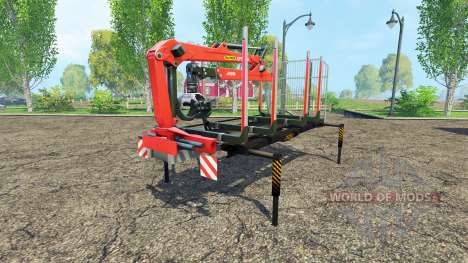 Ein Holz-Plattform mit manipulator v1.3 für Farming Simulator 2015