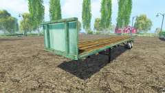 Semi-remorque à plate-forme pour Farming Simulator 2015