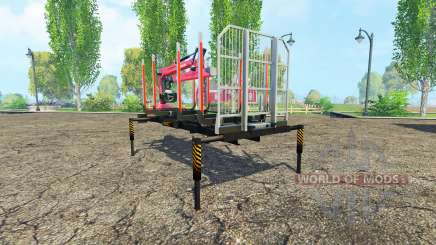 Un bois avec plate-forme de manipulateur v1.3 pour Farming Simulator 2015
