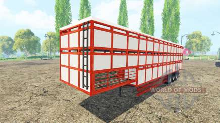 Semi-remorque-bovins transporteur v1.1 pour Farming Simulator 2015