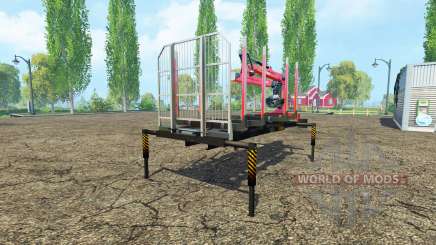Ein Holz-Plattform mit manipulator v1.2 für Farming Simulator 2015