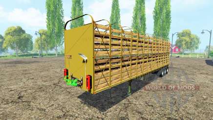 Semi-remorque-bovins transporteur états-unis v1.0 pour Farming Simulator 2015