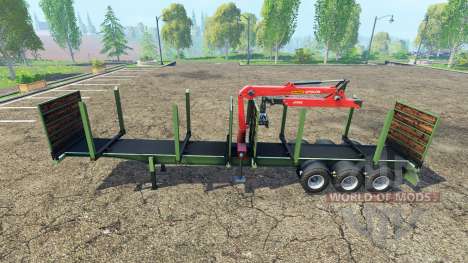 Timber trailer Fliegl pour Farming Simulator 2015