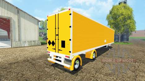 Reefer trailer orange für Farming Simulator 2015