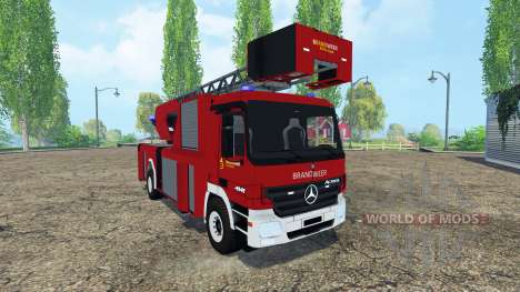 Mercedes-Benz Actros 4141 Belgian Fire Truck pour Farming Simulator 2015