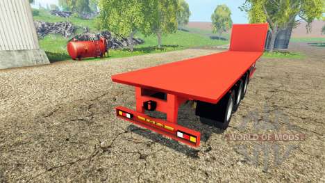 Semi-trailer platform pour Farming Simulator 2015
