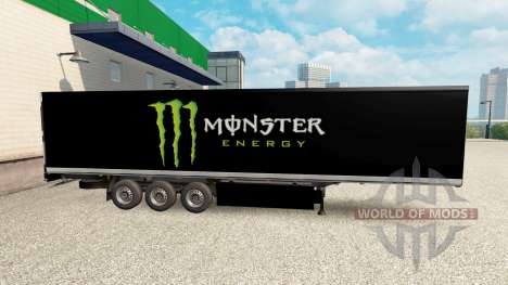 La peau Monster Energy pour le semi pour Euro Truck Simulator 2