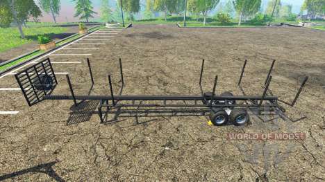 Semi-remorque en bois pour Farming Simulator 2015