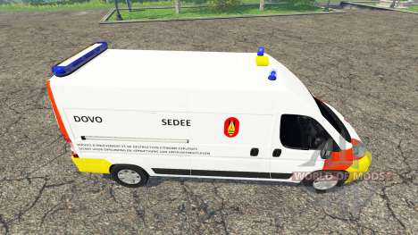 Peugeot Boxer Belgian Bomb Squad für Farming Simulator 2015