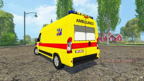 Peugeot Boxer Belgian Ambulance Klina pour Farming Simulator 2015