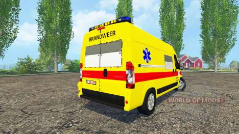 Peugeot Boxer Belgian Ambulance pour Farming Simulator 2015