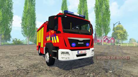 MAN TGM Belgian Fire Department pour Farming Simulator 2015
