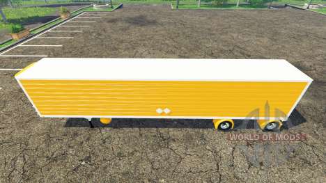 Reefer trailer orange für Farming Simulator 2015