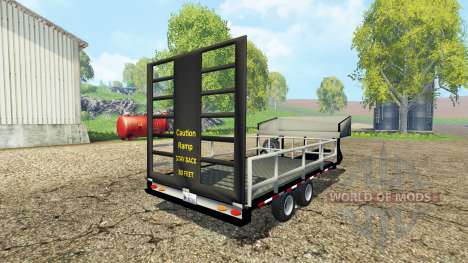 À deux essieux de la remorque pour Farming Simulator 2015
