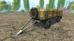 Old flatbed trailer v2.0 für Farming Simulator 2015