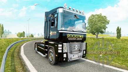 Rockstar Energy skin für Renault Magnum Zugmaschine für Euro Truck Simulator 2